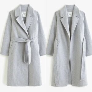Abercrombie&Fitch Wool Blend Coat light Gray